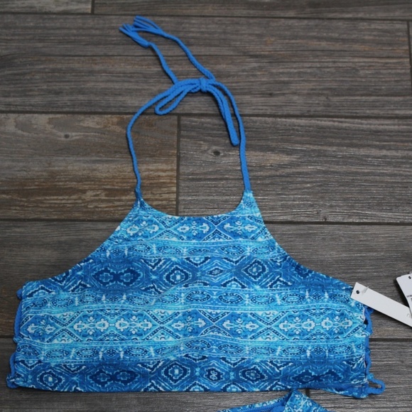 NWT Ocean Front Ninety Five Degrees Bikini Set Jrs Large High Neck Top & Bottoms - Picture 4 of 9